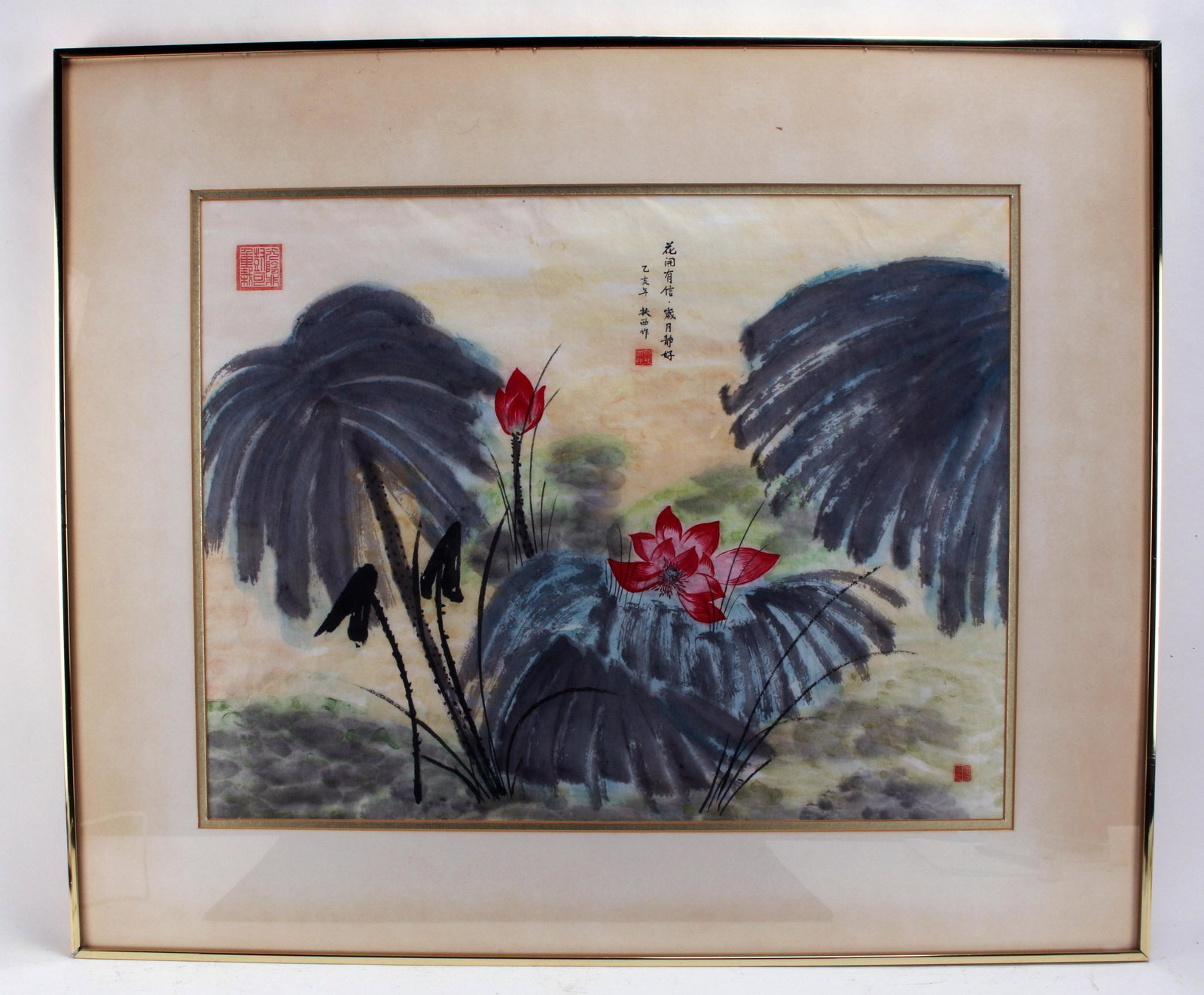 LOTUS WATERCOLOR PAINTING: LOTUS WATERCOLOR PAINTING </