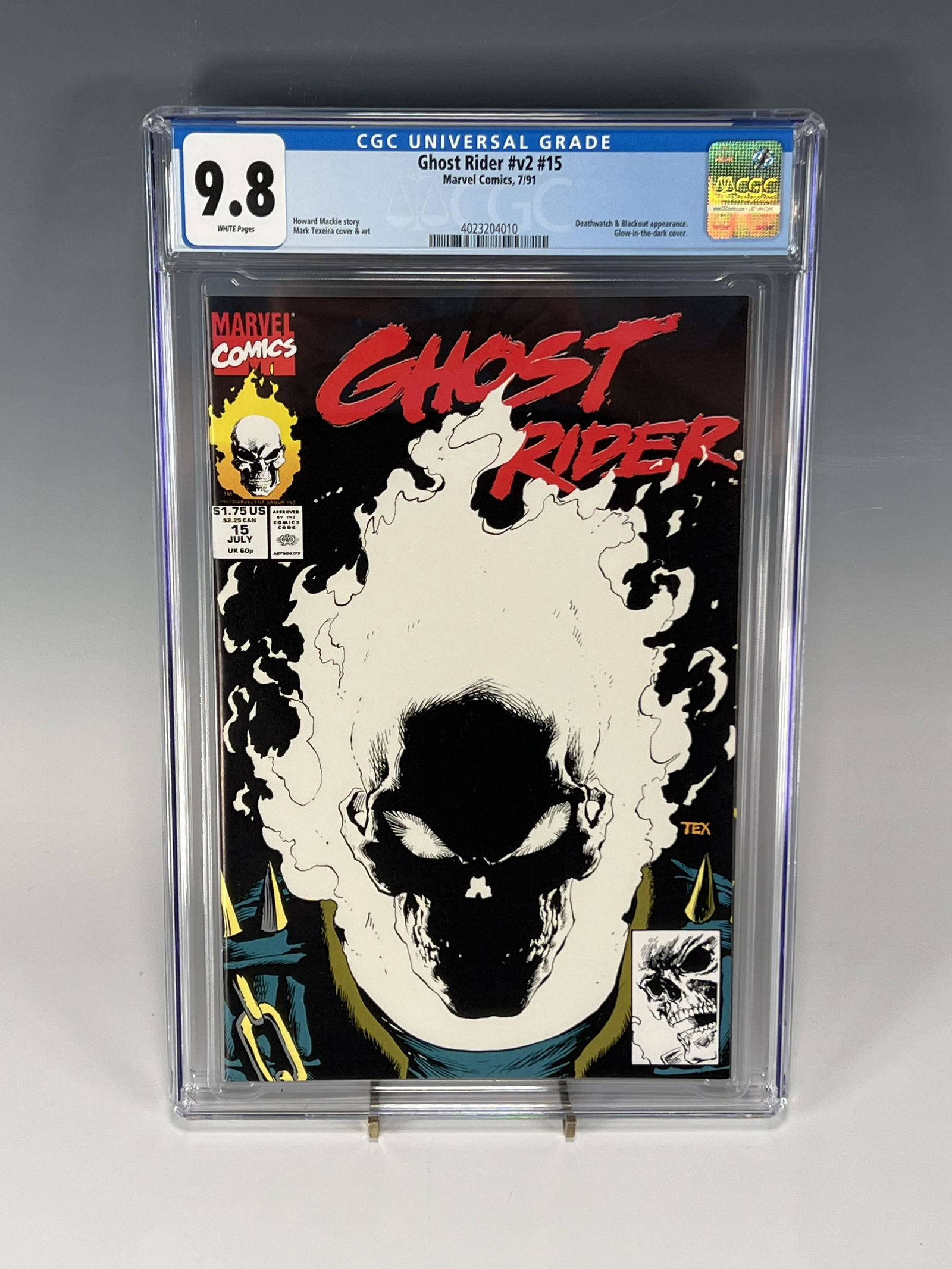 GHOST RIDER 15 CGC 9.8 GLOW IN THE DARK COVER (1 of 4)