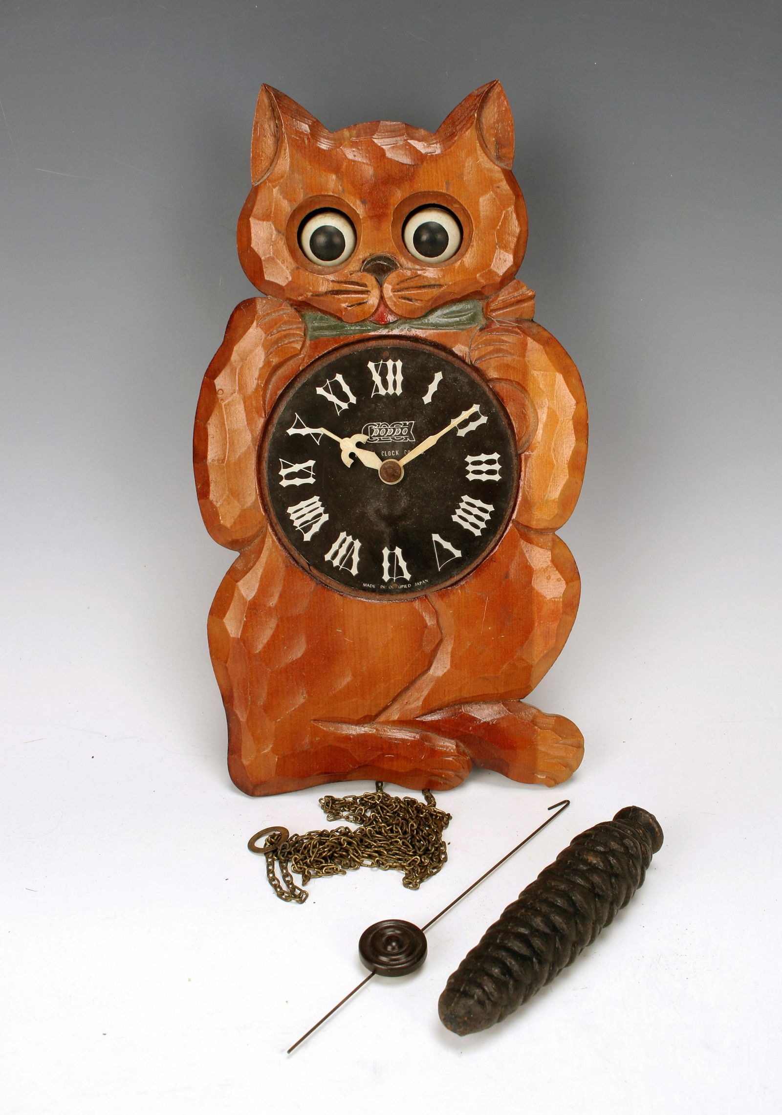 VINTAGE TEZUKA POPPO CLOCK CO MCM CAT CLOCK (1 of 6)