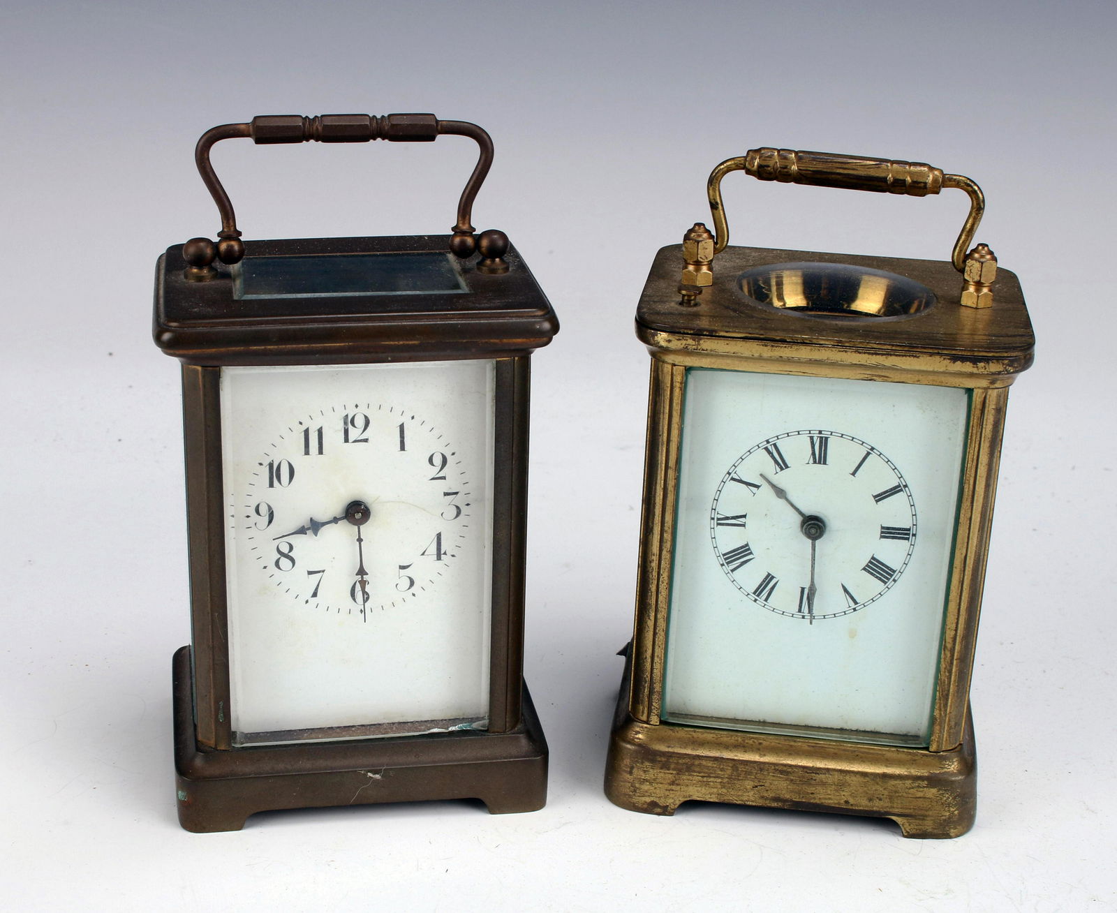 TWO CARRIAGE CLOCKS (1 of 3)