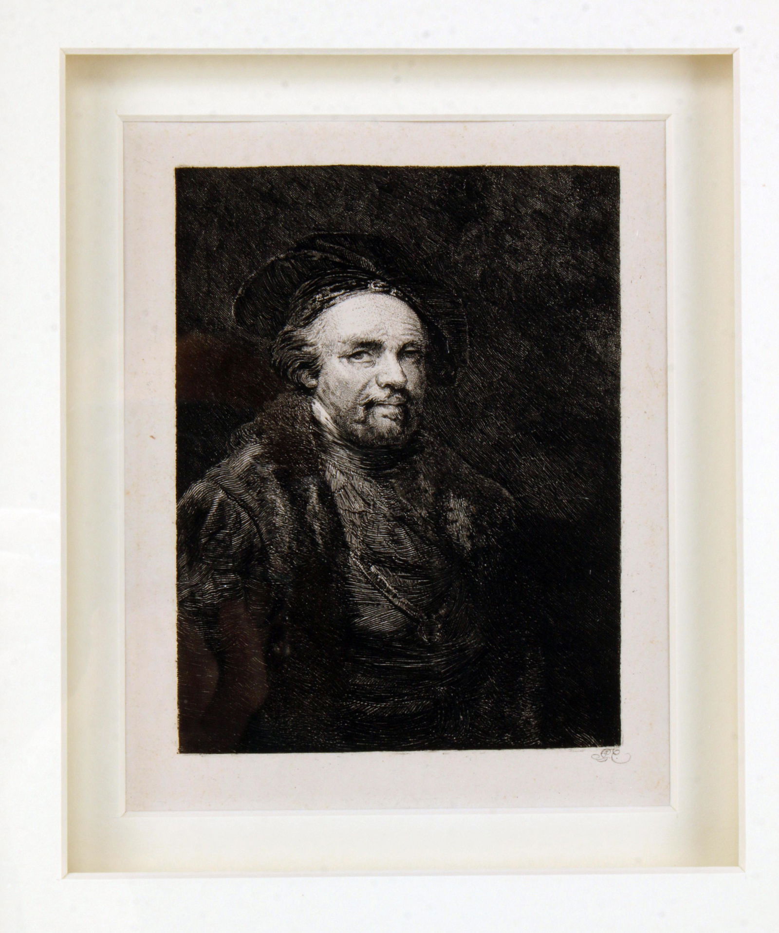 PORTRAIT ETCHING OF MAN IN REMBRANDT STYLE (1 of 3)