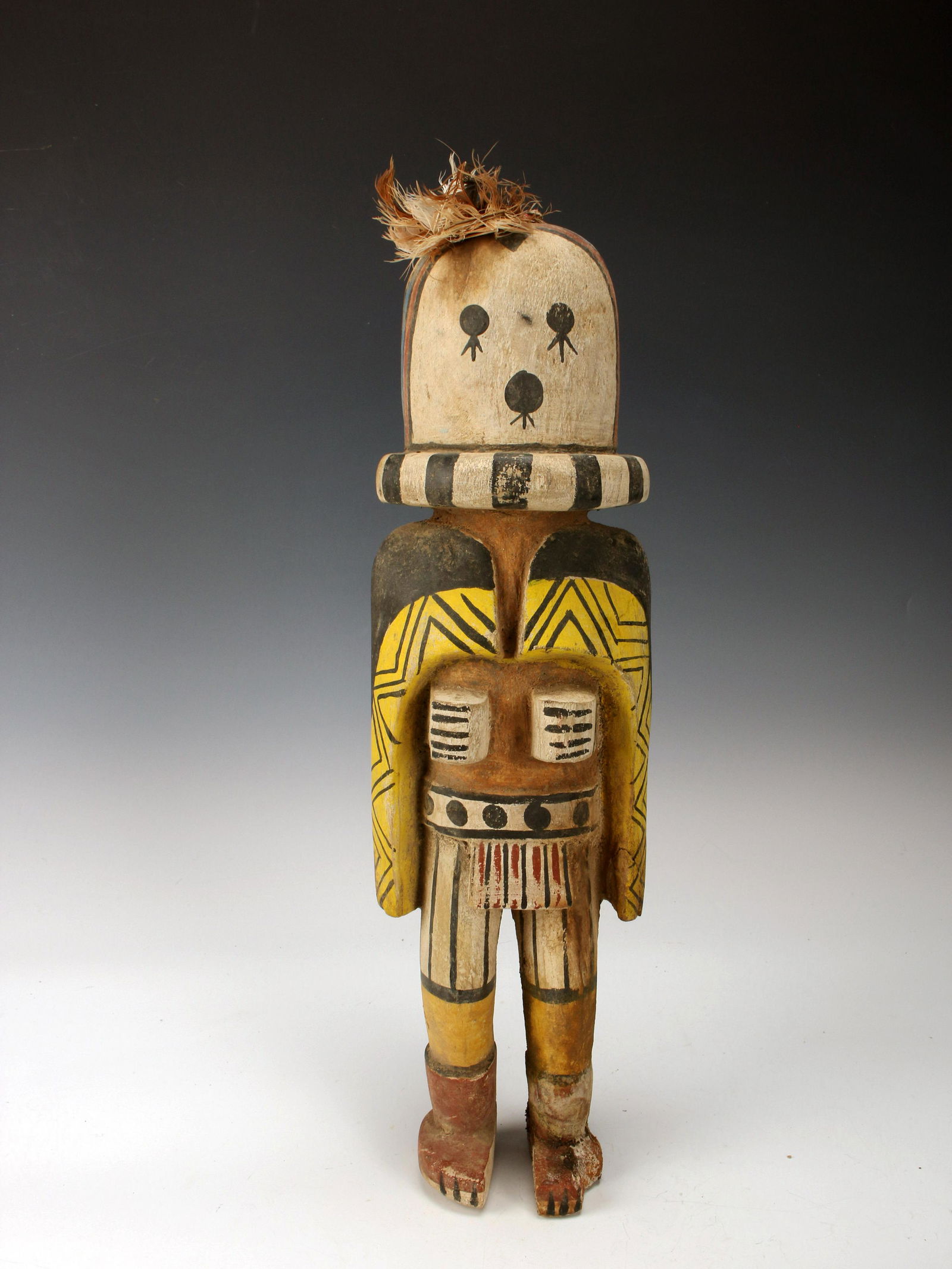 PAINTED WOOD HOPI KATSINA KACHINA FIGURE (1 of 6)