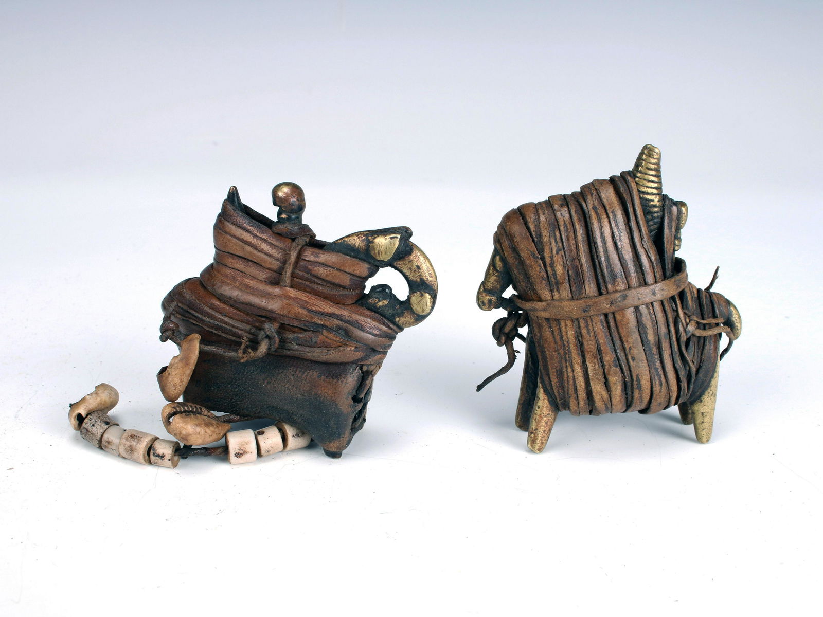 HORSERIDER BRONZE TCHAD KOTOKO COVER WITH LEATHER (1 of 3)