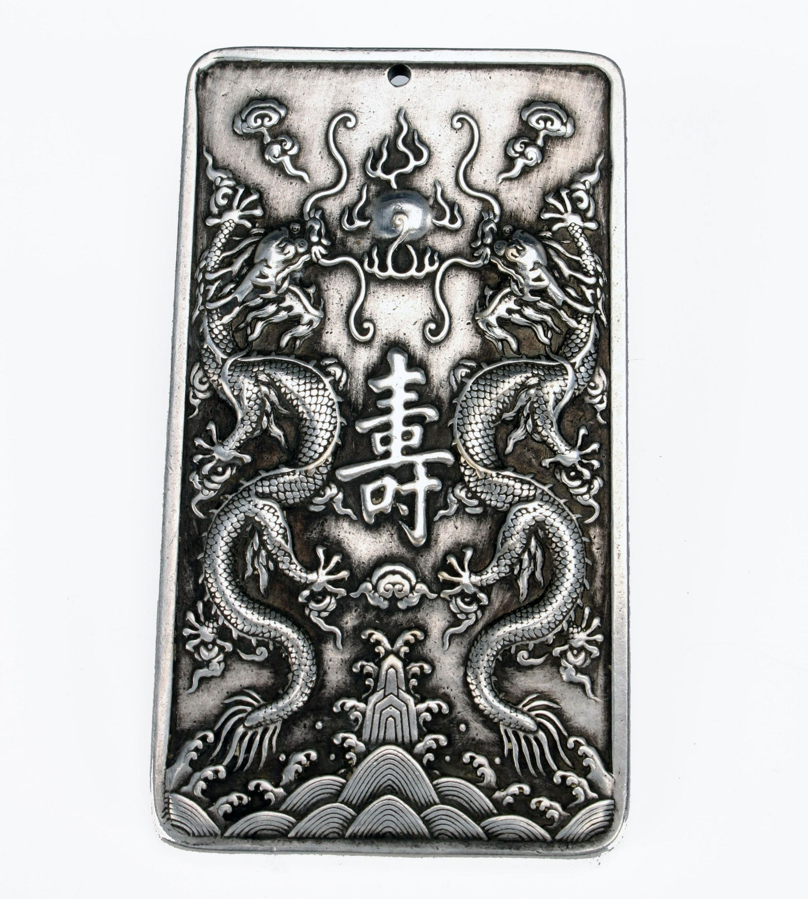 CHINESE SILVER DRAGON PENDANT (1 of 3)