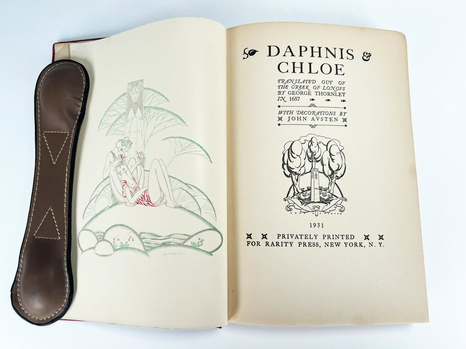 ART DECO DAPHNIS & CHLOE 1931 ILL. BY JOHN AUSTEN: ART DECO DAPHNIS & CHLOE 1931 ILL. BY JOHN AUSTEN<