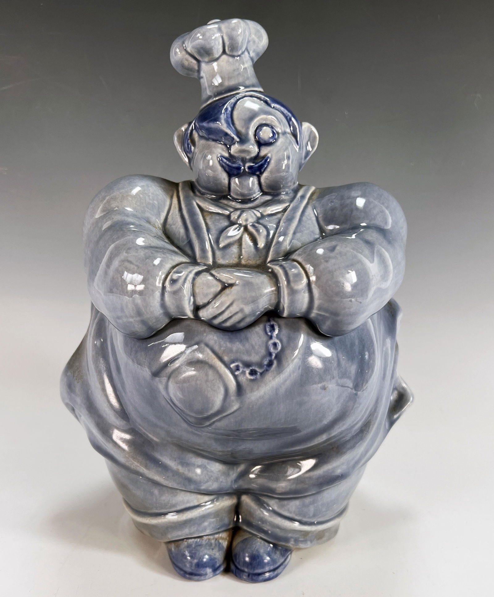 RED WING POTTERY CHEF PIERRE COOKIE JAR (1 of 6)