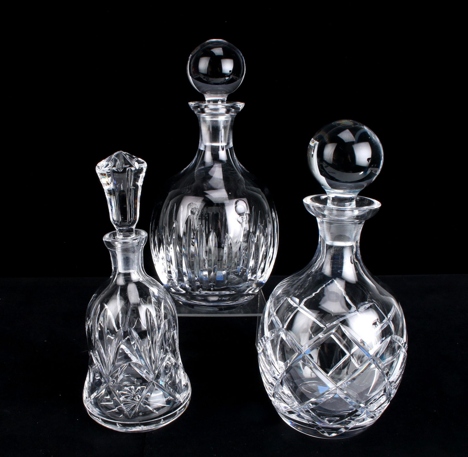LENOX CRYSTAL DECANTERS WITH STOPPERS (1 of 3)