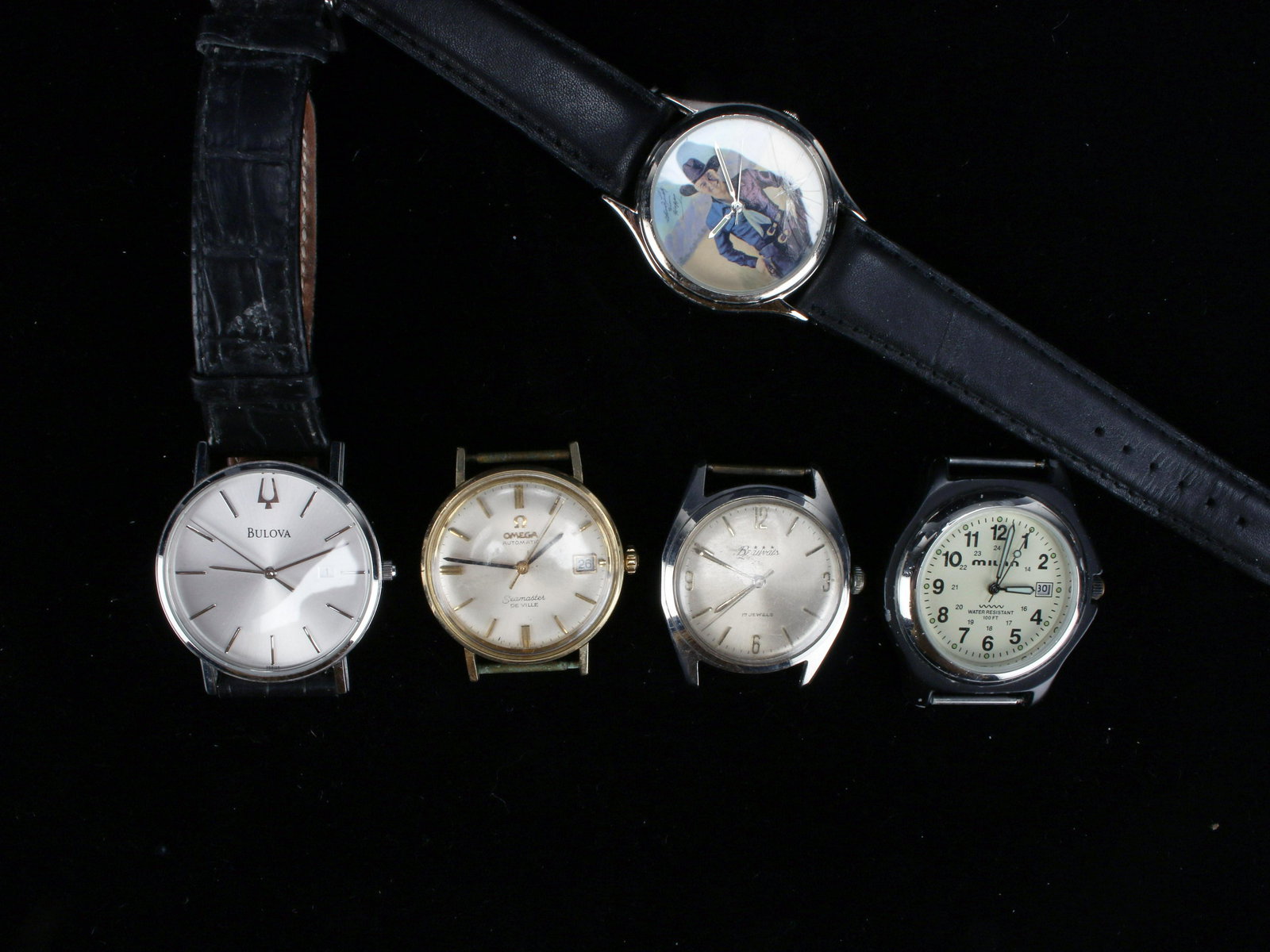 LOT OF COLLECTIBLE WATCHES BULOVA OMEGA SEAMASTER (1 of 3)