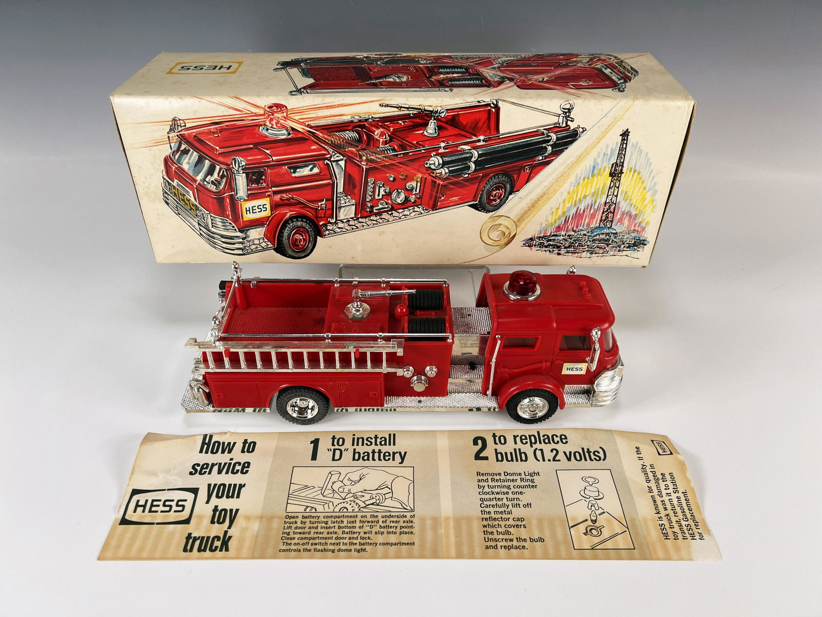 Red hess cheap fire truck