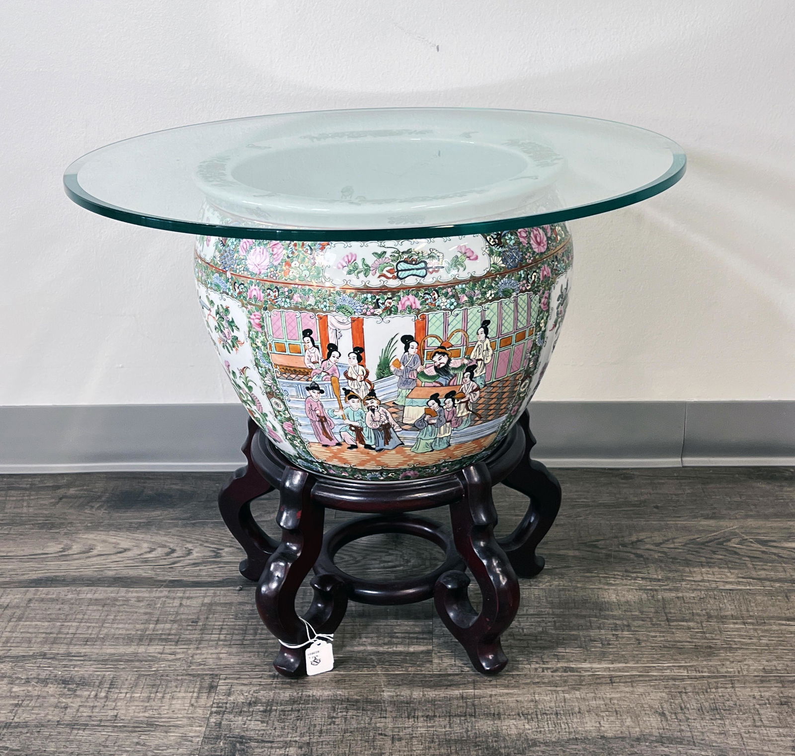 GLASS TOPPED PLANTER FISH BOWL WITH STAND (1 of 7)