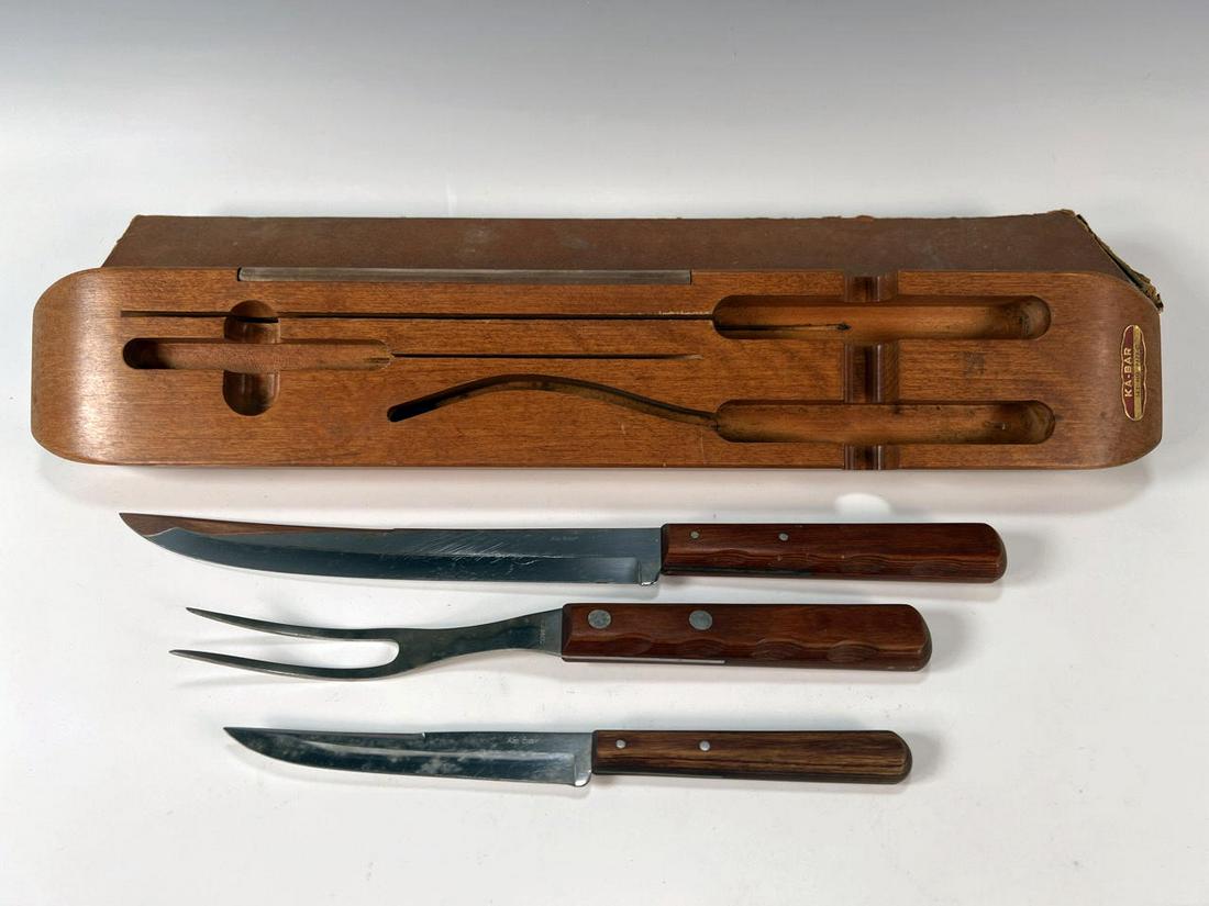 KA BAR UNION CUTLERY CARVING SET IN BOX (1 of 6)