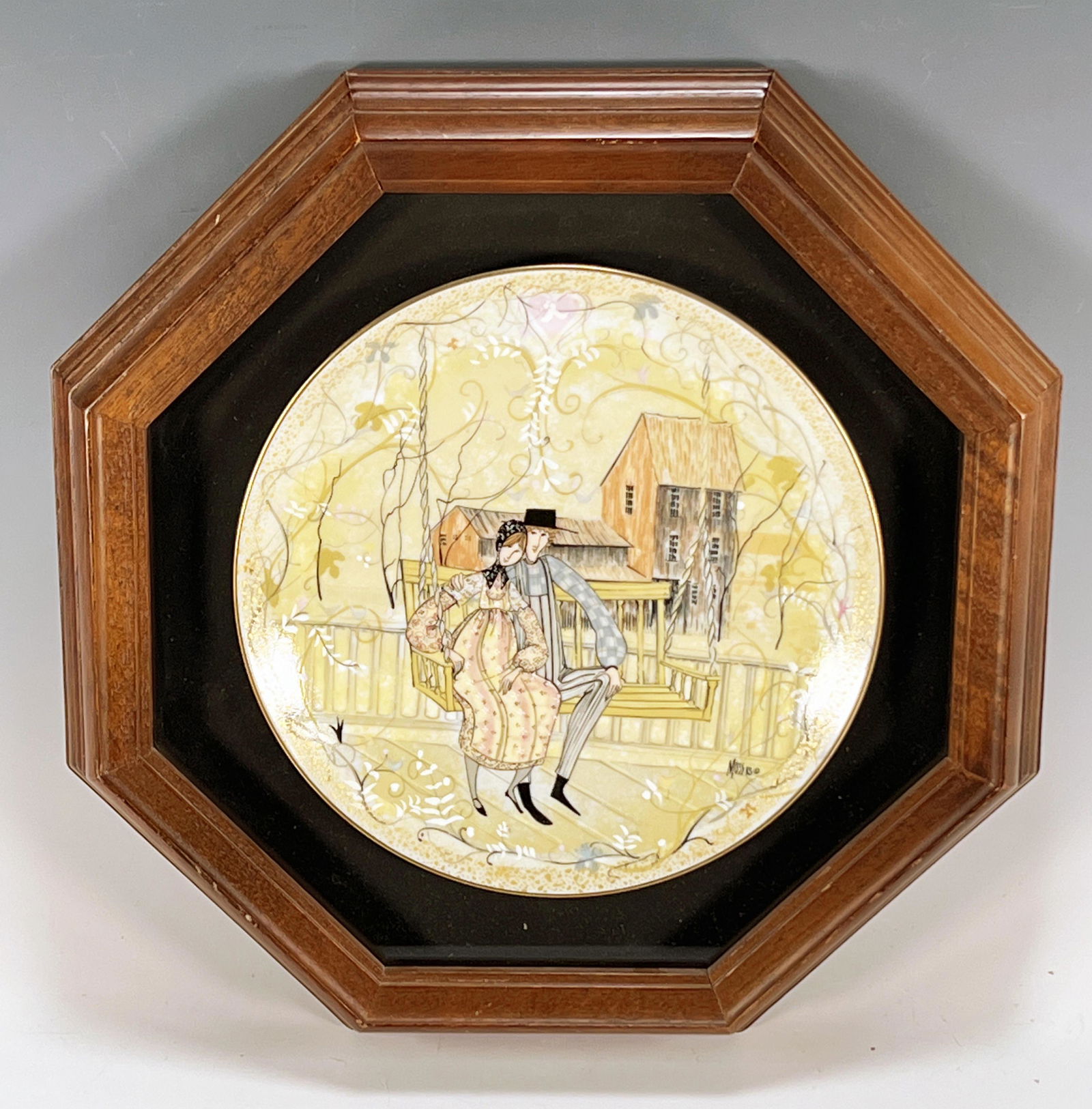 LEISURE TIME AMERICAN SILHOUETTS SERIES COLLECTIBLE PLATE (1 of 5)