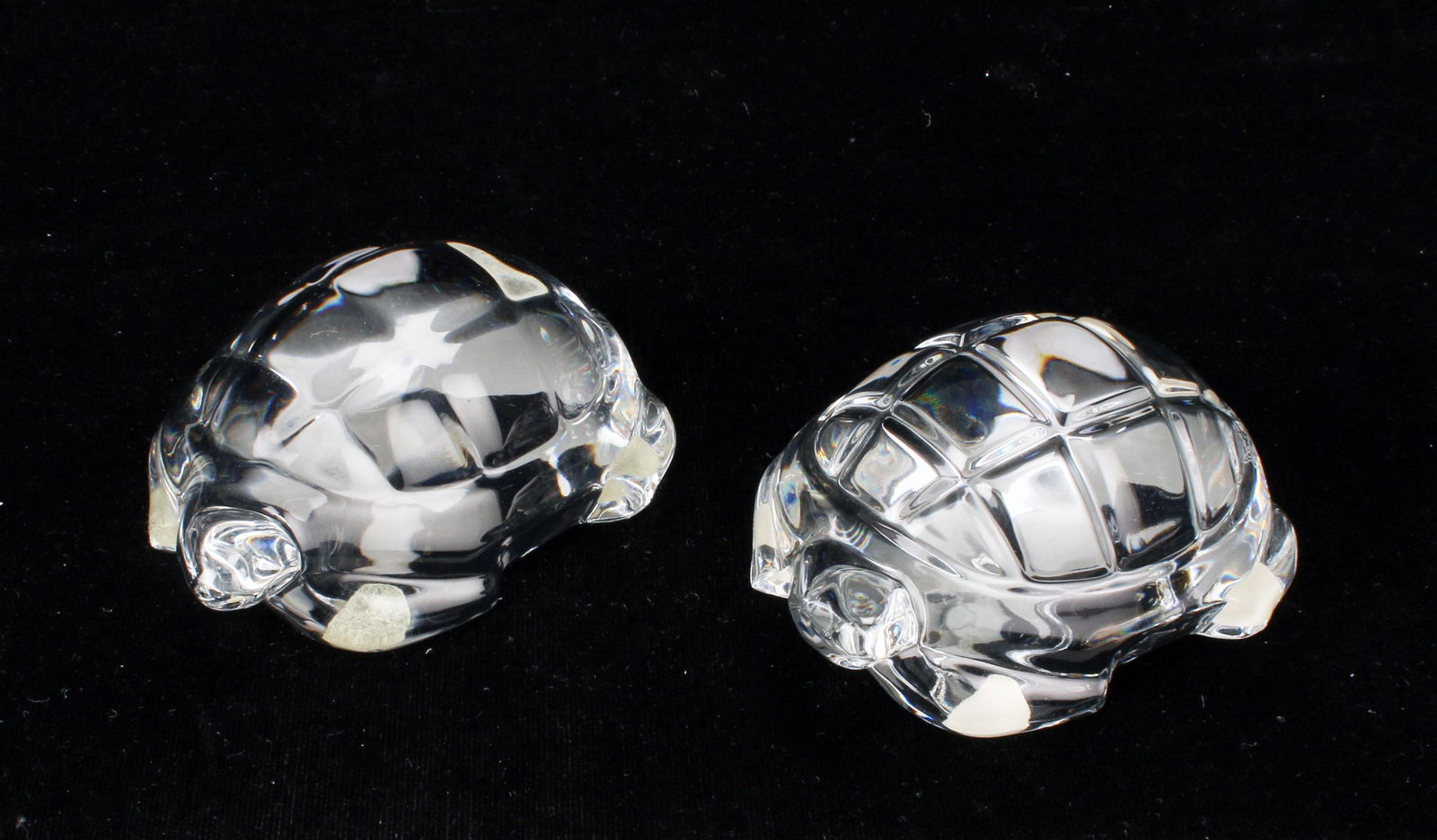 TWO BACCARAT CLEAR CRYSTAL TURTLE PAPERWEIGHTS (1 of 4)