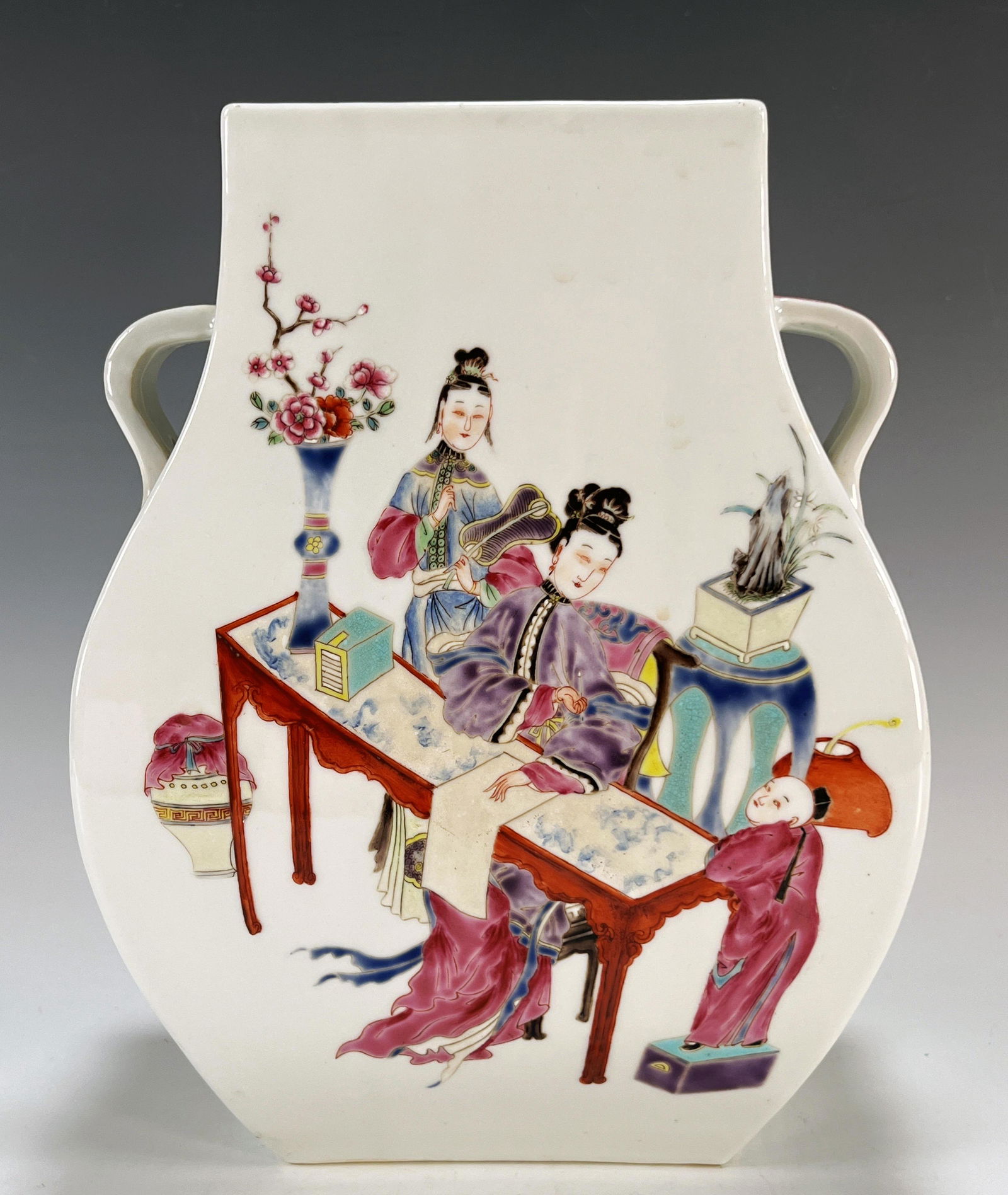 VASE WITH SCHOLARS & LOTUSES (1 of 5)