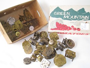 Clock Parts: Includes some French clock movements. Shipping: We are able to pack and ship this item to an address in the United States for $55.00 via USPS Priority Mail or via FedEx Ground/Home Delivery. Tracking 