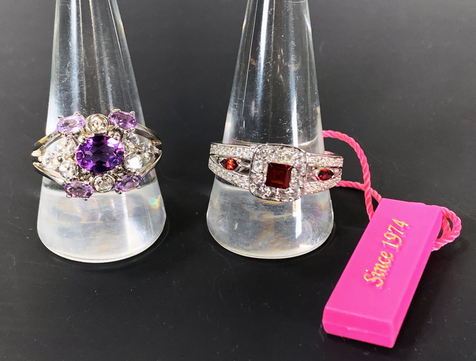 2 STERLING COCKTAIL RINGS (1 of 2)