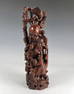 CARVED WOOD IMMORTAL STATUE