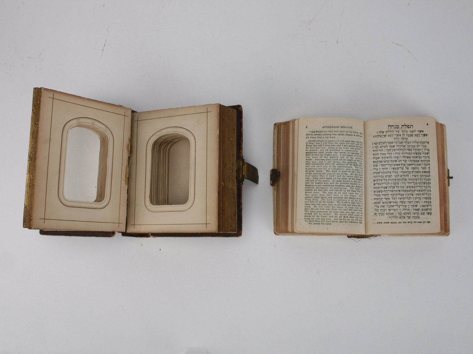 JEWISH SIDDUR PRAYER BOOK & PHOTO ALBUM (1 of 8)
