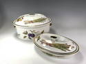 2 ROYAL WORCESTER EVESHAM COVERED CASSEROLE