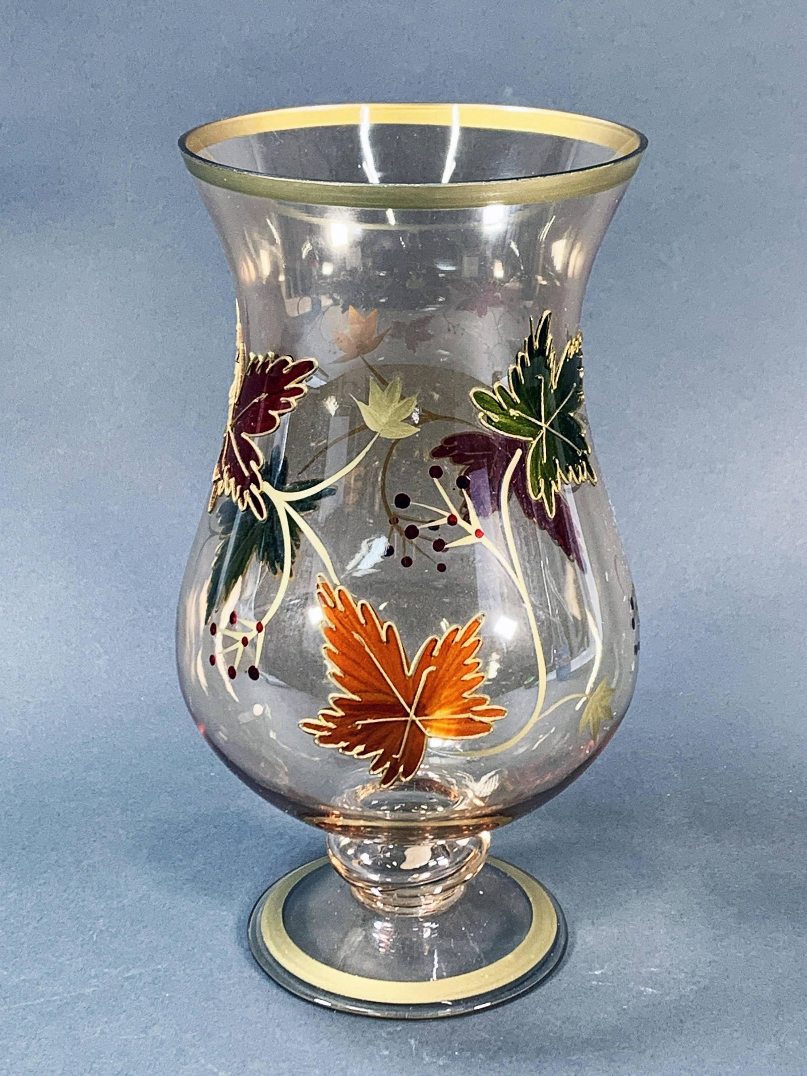 Charisma Autumn Hurricane Candle Holder In Box Auction