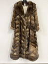 FULL LENGTH PATTERNED SABLE FUR COAT