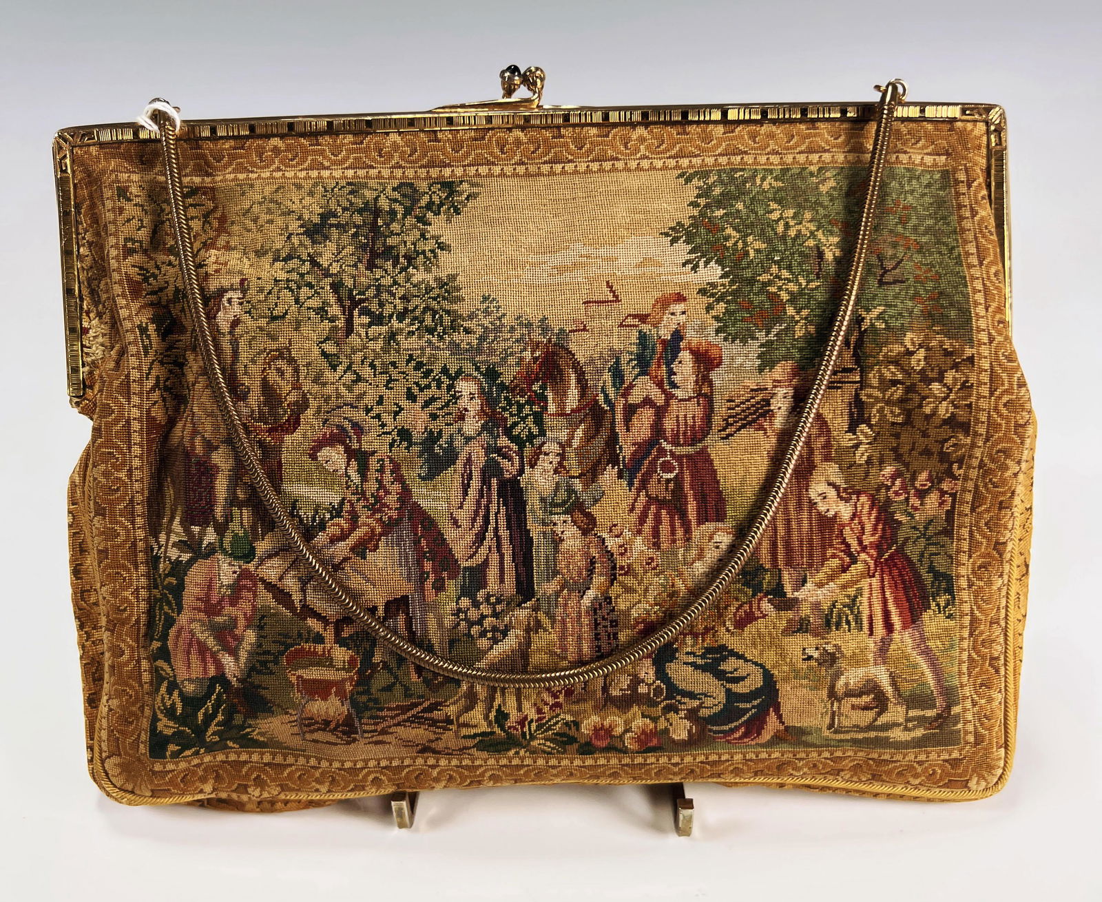 VINTAGE TAPESTRY EVENING BAG PURSE (1 of 3)