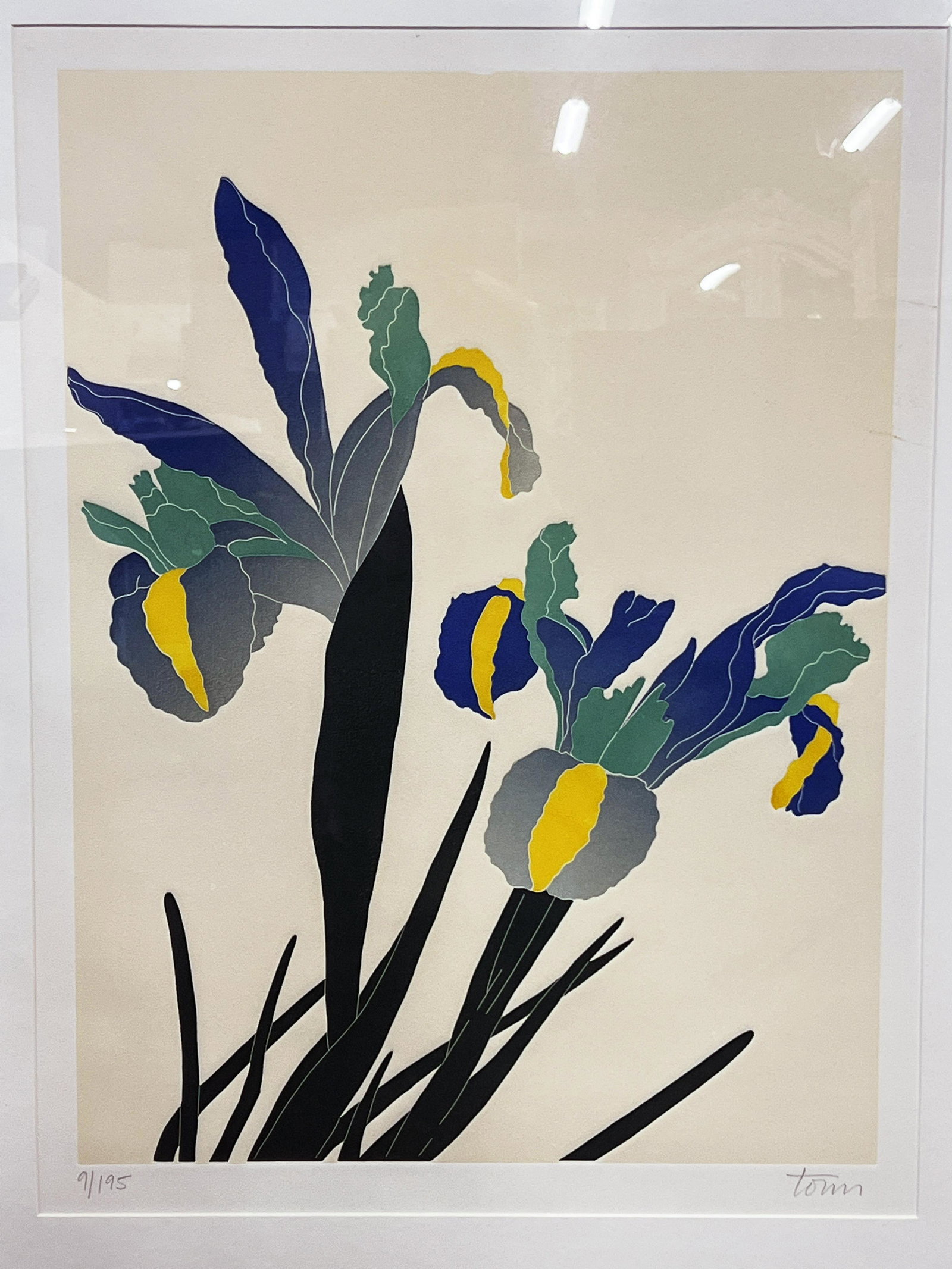 FERNANDO TORM SIGNED & NUMBERED PRINT OF IRISES (1 of 6)