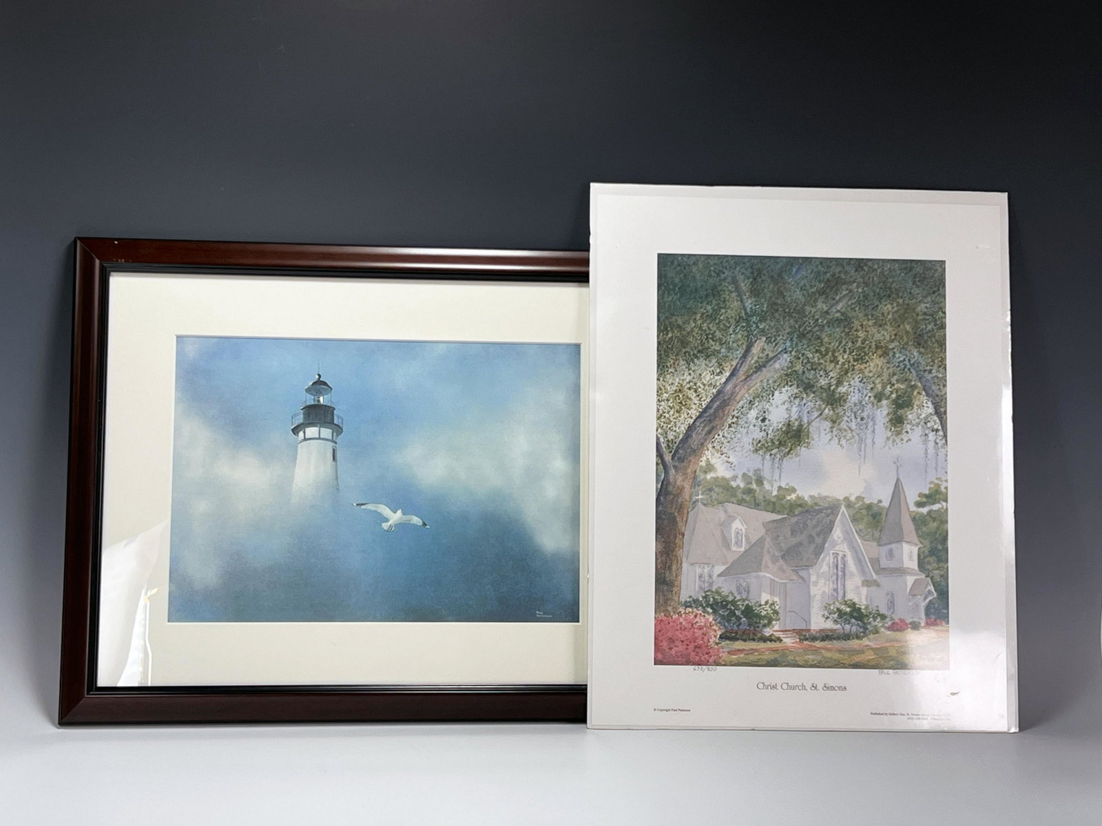 PAUL PATTERSON CHRIST CHURCH ST SIMONS SN & LIGHTHOUSE: PAUL PATTERSON CHRIST CHURCH ST SIMONS SN & LIGHTH