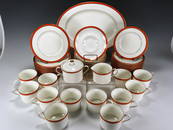 TIFFANY & CO. NEWPORT ORANGE LUNCHEON SERVICE FOR 12