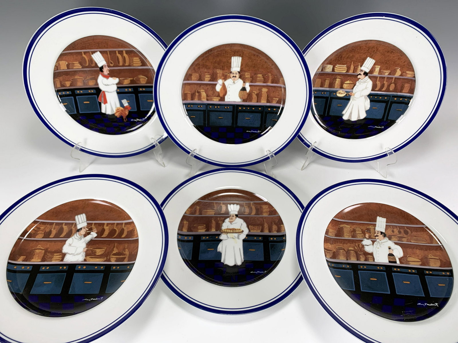 6 WILLIAMS SONOMA GUY BUFFET â€œLES CHEFâ€ RETIRED SERIES (1 of 3)