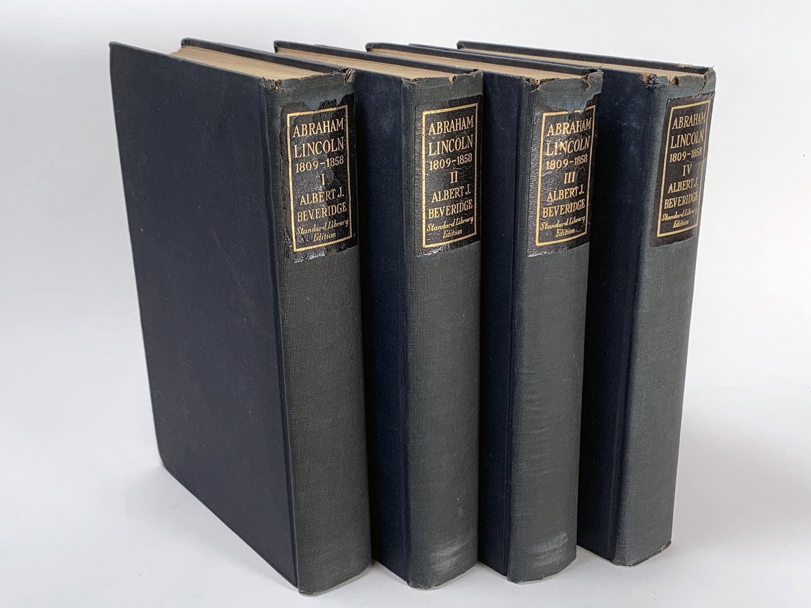 4 VOL. ABRAHAM LINCOLN 1809 - 1858 BY BEVERIDGE 1928: 4 VOL. ABRAHAM LINCOLN 1809 - 1858 BY BEVERIDGE 19