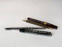 VINTAGE STERLING FOUNTAIN PENS, MECHANICAL PENCIL