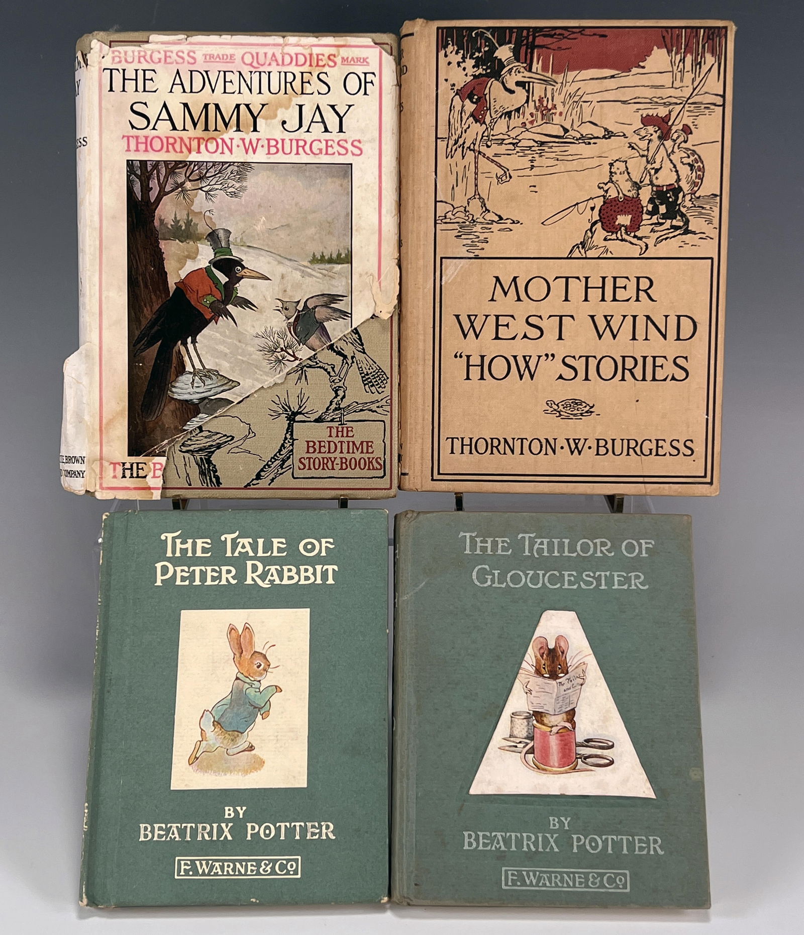 2 THORNTON W BURGESS BOOKS 1 SIGNED & 2 BEATRIX POTTER 1936 1937 (1 of 7)