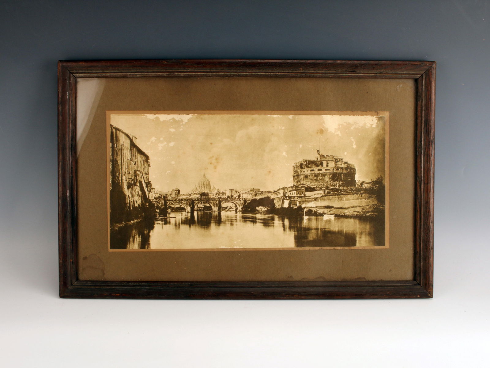 VINTAGE SCENIC PRINT RIVER & SURROUNDING CITY (1 of 6)