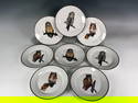 8 NATIONAL WILDLIFE FEDERATION OWL PLATES