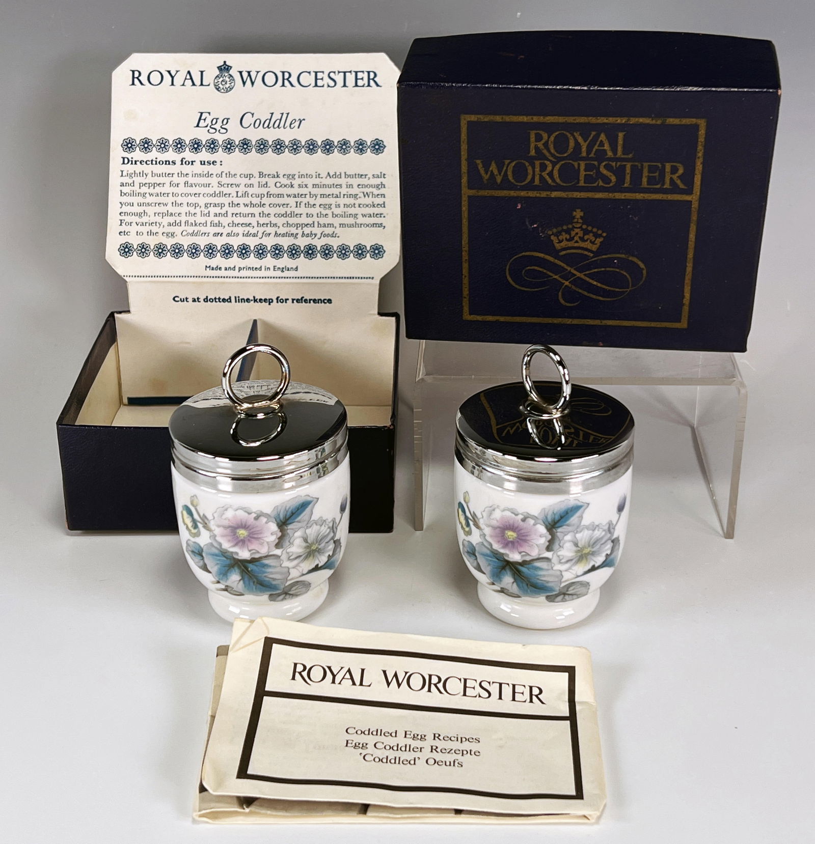ROYAL WORCHESTER EGG CODDLERS IN BOX (1 of 4)