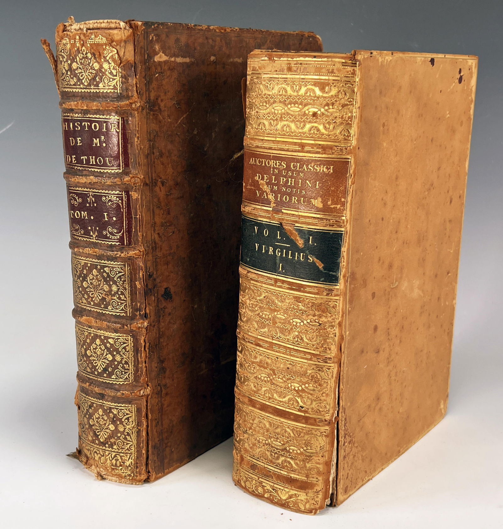 TWO ANTIQUE FOREIGN LANGUAGE BOOKS (1 of 7)