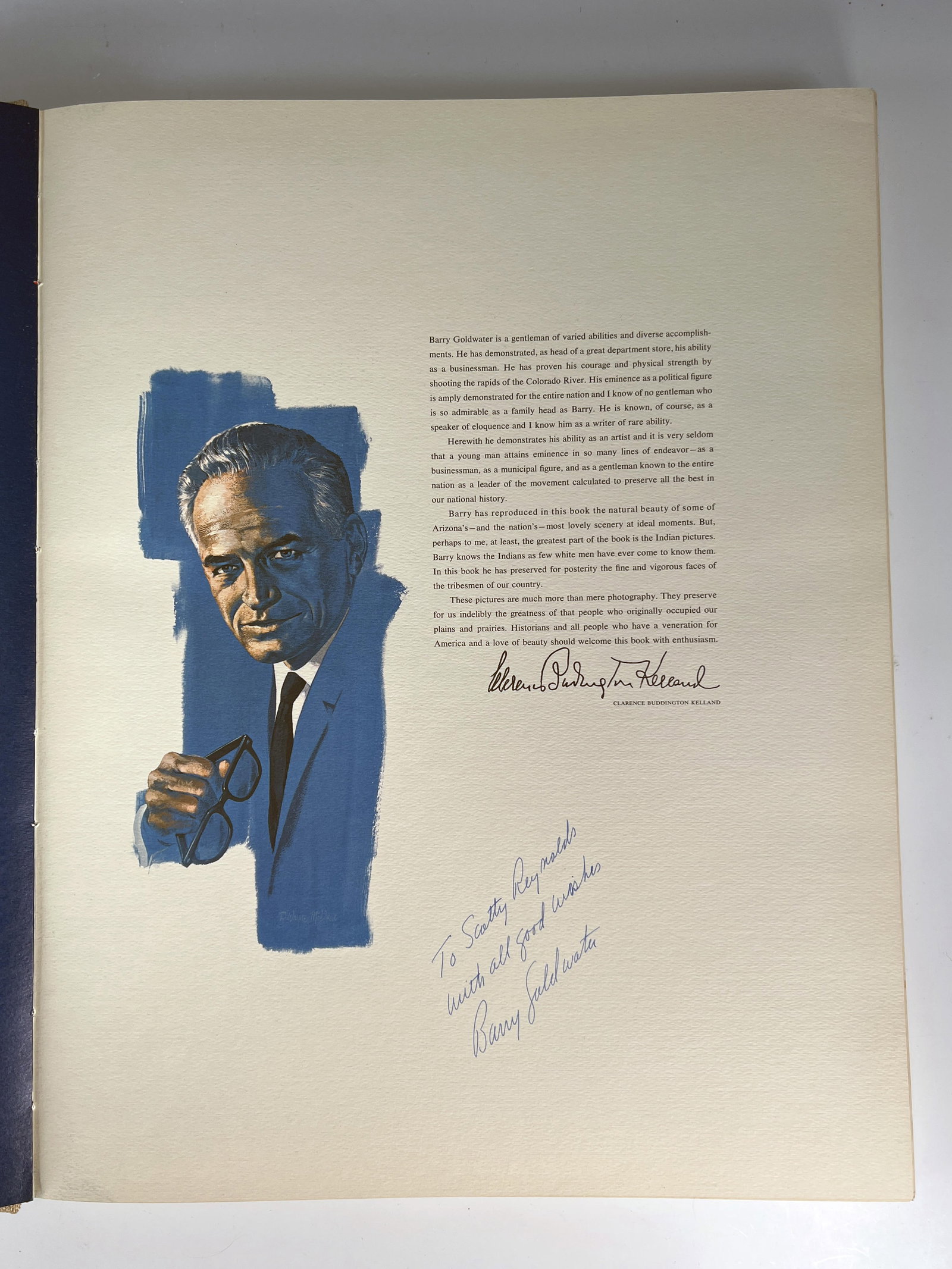 THE FACE OF ARIZONA LIMITED EDITION 1964 INSCRIBED BY BARRY GOLDWATER: THE FACE OF ARIZONA LIMITED EDITION 1964 INSCRIBED