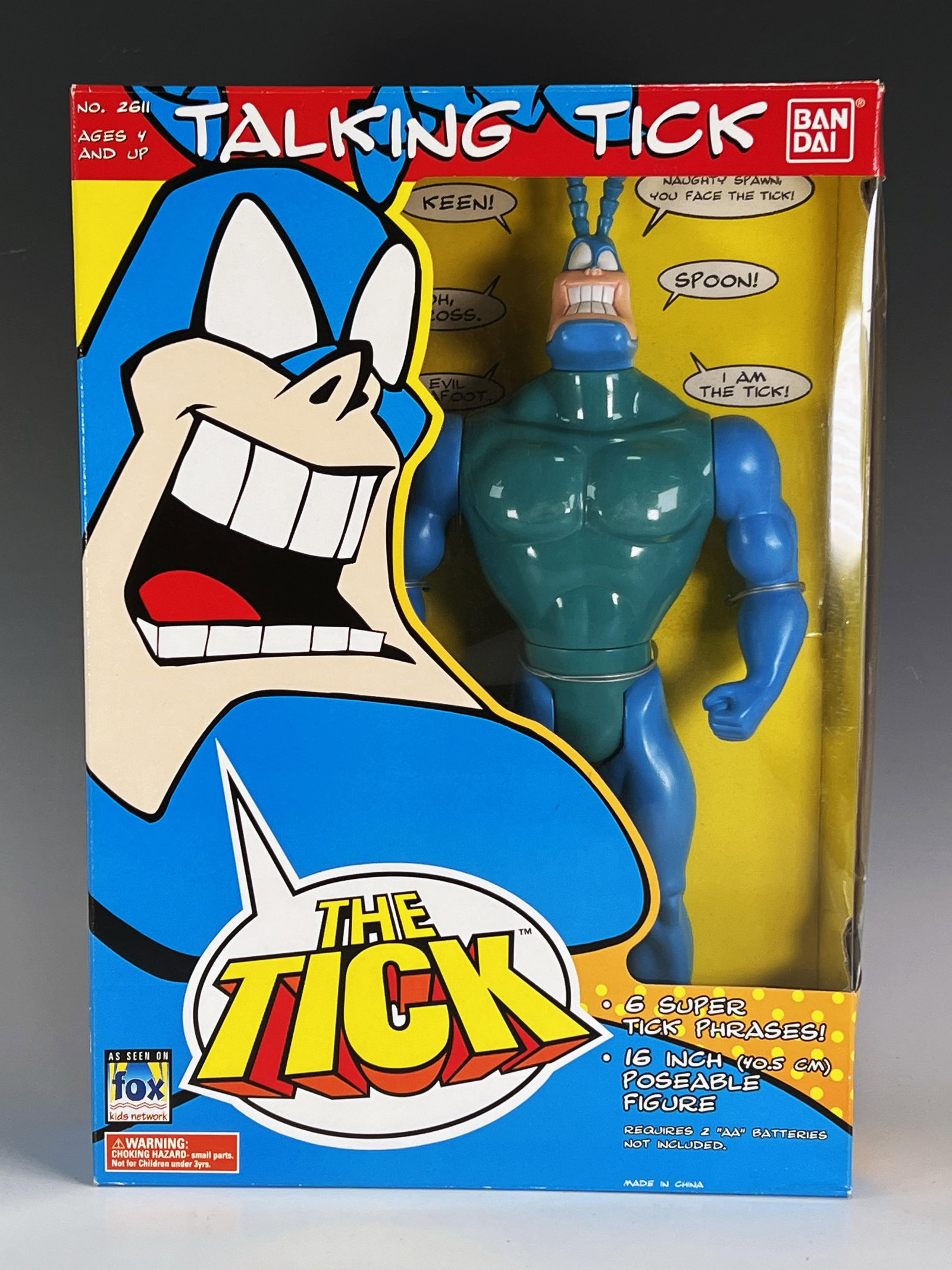 THE TICK 16 INCH POSABLE FIGURE IN BOX: THE TICK 16 INCH POSABLE FIGURE IN BOX