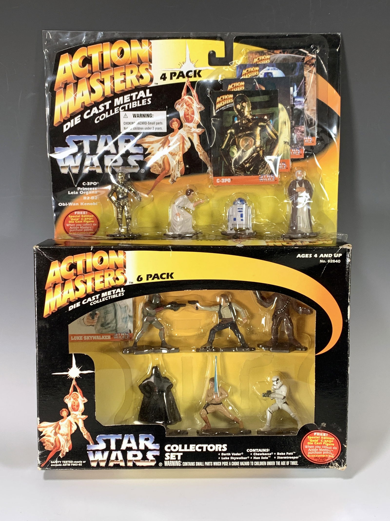 ACTION MASTERS STAR WARS 6 & 4 PACK COLLECTORS SET IN PACKAGE (1 of 7)
