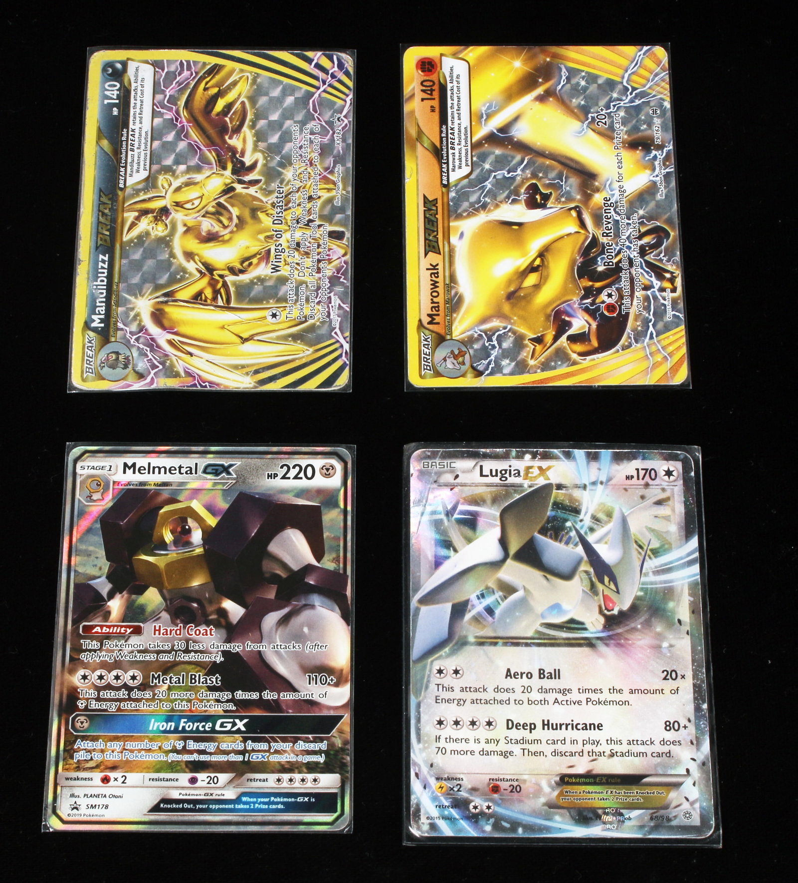 LOT OF 4 POKEMON TCG TRADING CARDS: LOT OF 4 POKEMON TCG TRADING CARDS </