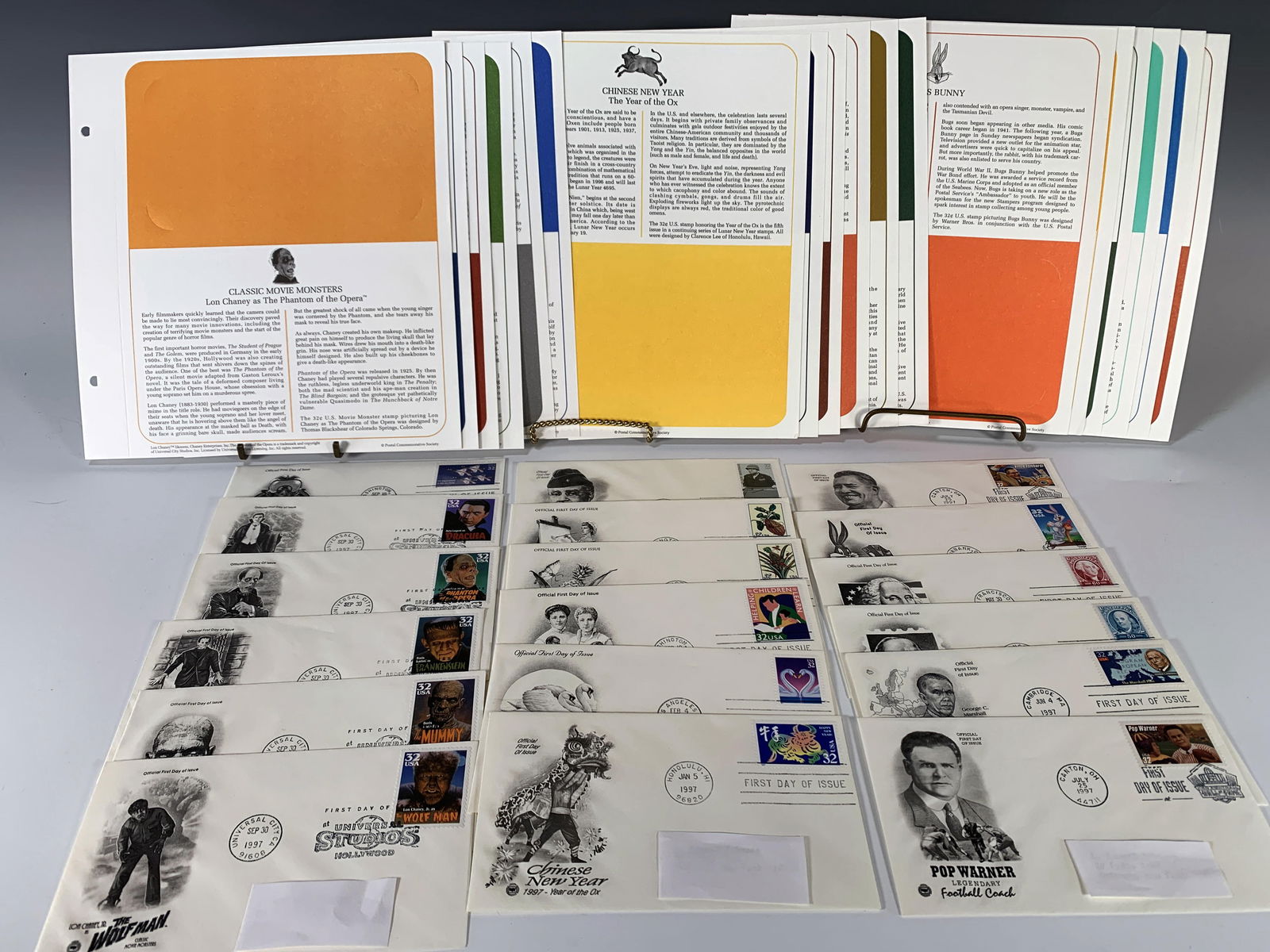 EIGHTTEEN FIRST DAY COVERS 1997 (1 of 4)