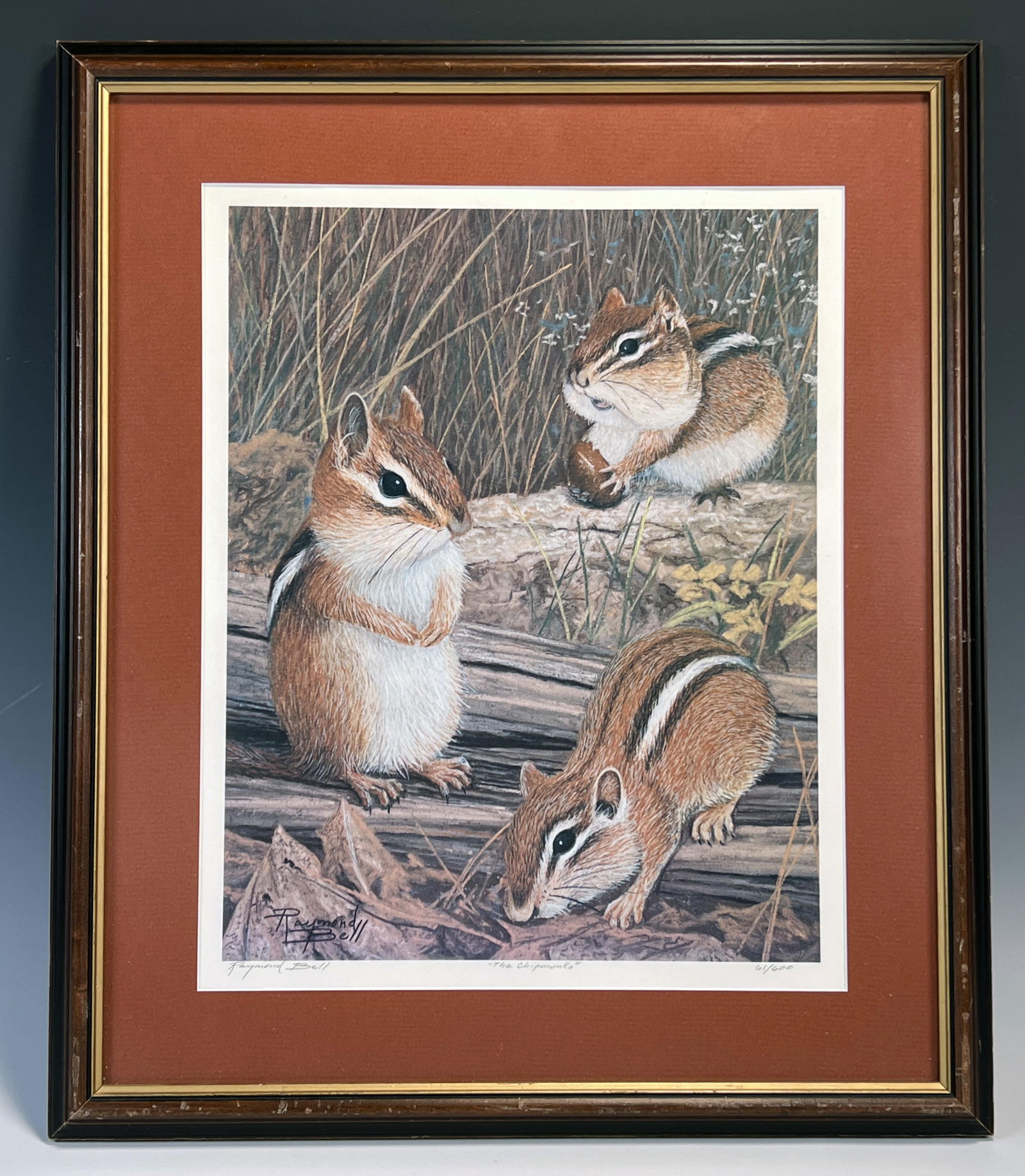 RAYMOND BELL SIGNED NUMBERED THE CHIPMUNKS PRINT (1 of 3)