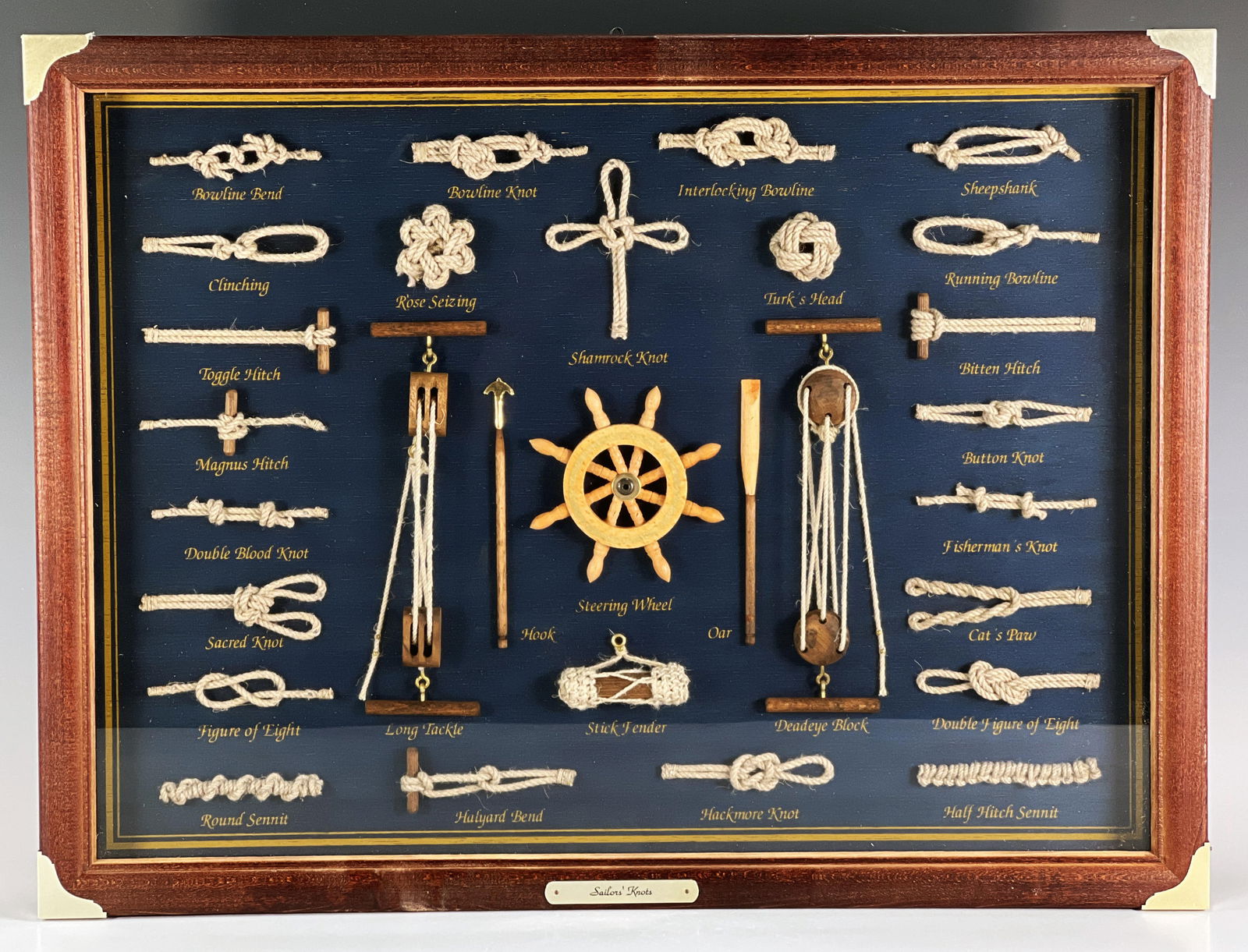 SAILORS KNOTS IN SHADOW BOX (1 of 6)