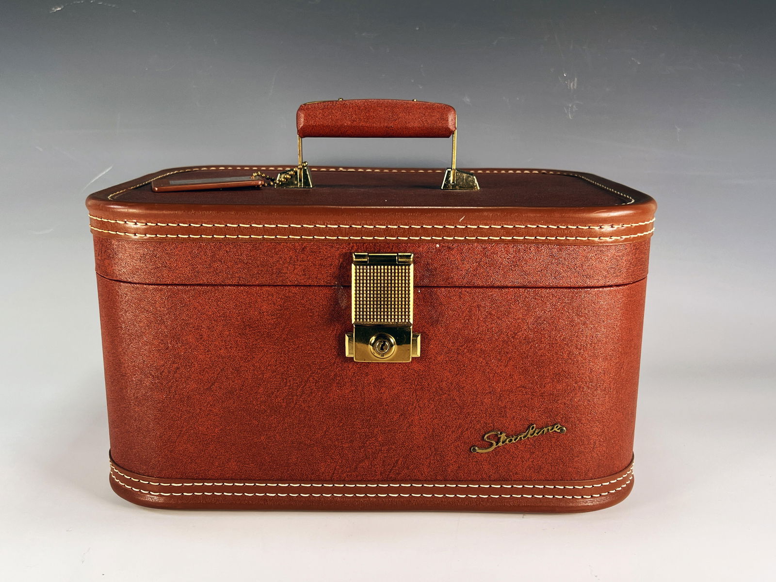 VINTAGE BROWN STARLINE HARD SIDED TRAVEL CASE (1 of 8)