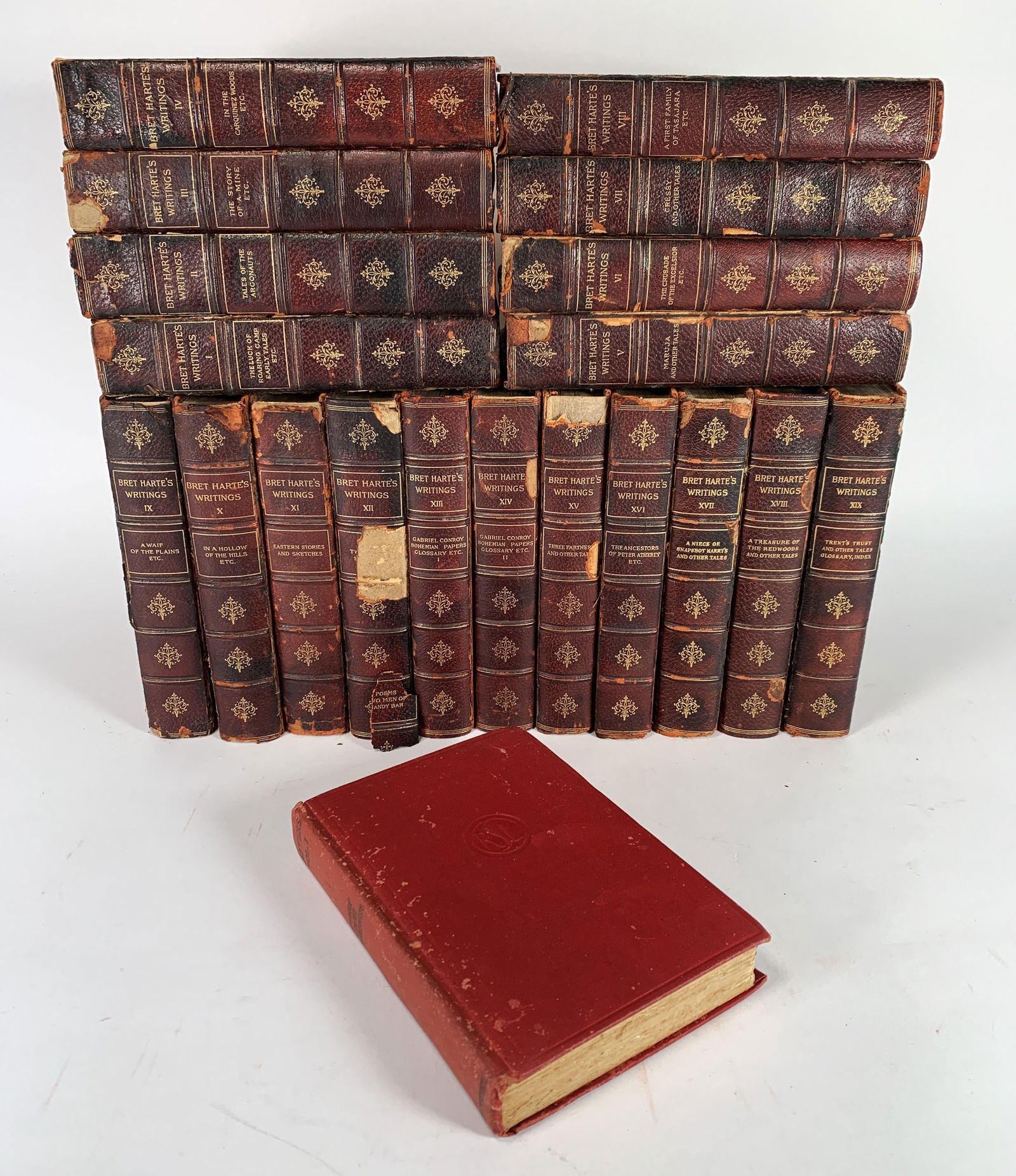 BRET HARTE WRITINGS 19 VOLUME SET AND ROBERT LOUIS STEVENSON (1 of 10)