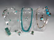 MODERN STERLING & TURQUOISE JEWELRY