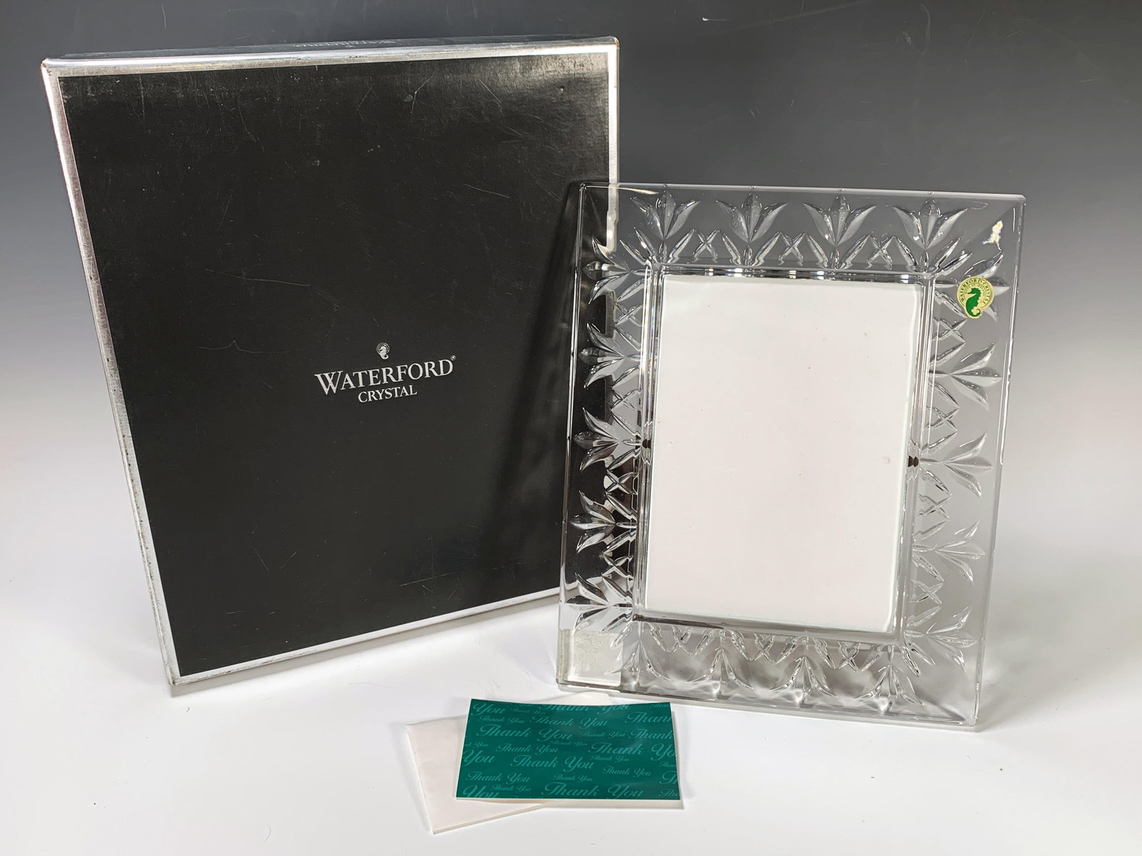 WATERFORD THANK YOU FRAME IN BOX: WATERFORD THANK YOU FRAME IN BOX