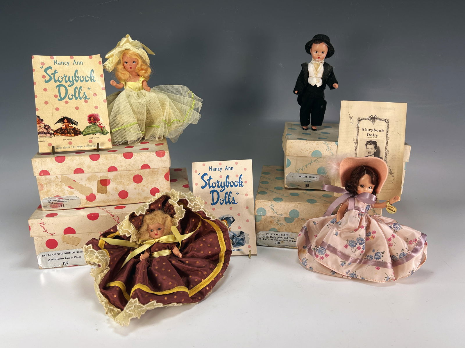 NANCY ANN STORYBOOK DOLLS IN ORIGINAL BOX (NUMBERED AND LABELED ON SIDE): NANCY ANN STORYBOOK DOLLS IN ORIGINAL BOX (NUMBERE