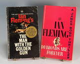 2 IAN FLEMING JAMES BOND BOOKS PB